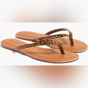 J.Crew Factory NWT Size 10 Tortoise Easy Summer Flip Flops